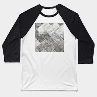 Gray Tile, weathered ceramic floor Baseball T-Shirt